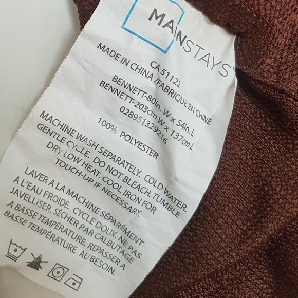 [MAINSTAYS] Brown Curtain - Picture 6 of 6